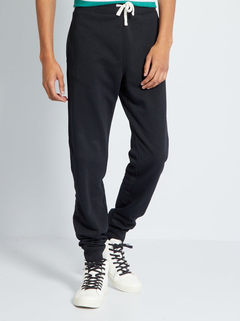 Pantalon en molleton  L38 +1m95 noir - Kiabi