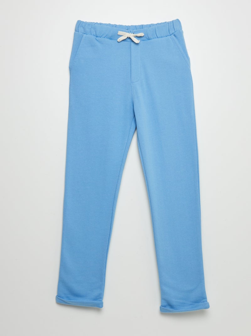 Pantalon en molleton léger Bleu - Kiabi