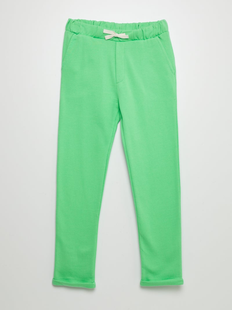 Pantalon en molleton léger Vert - Kiabi
