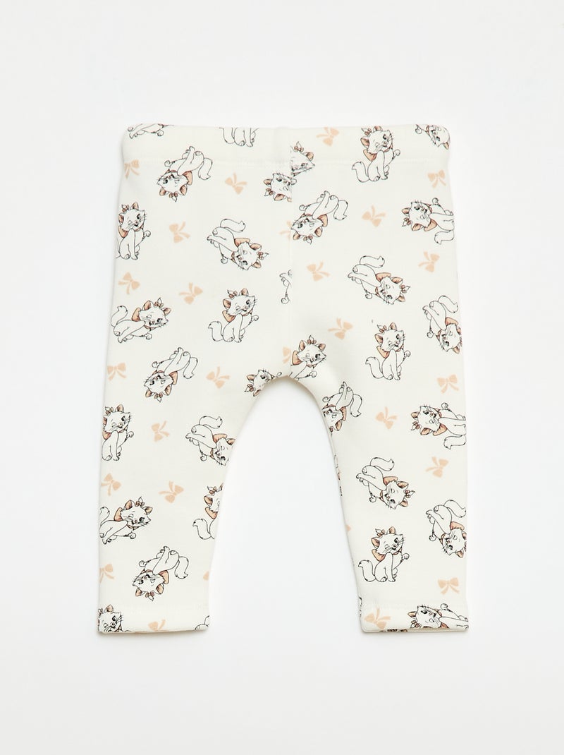 Pantalon en molleton 'Marie' Blanc - Kiabi