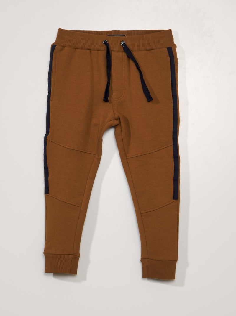 Pantalon en molleton marron - Kiabi