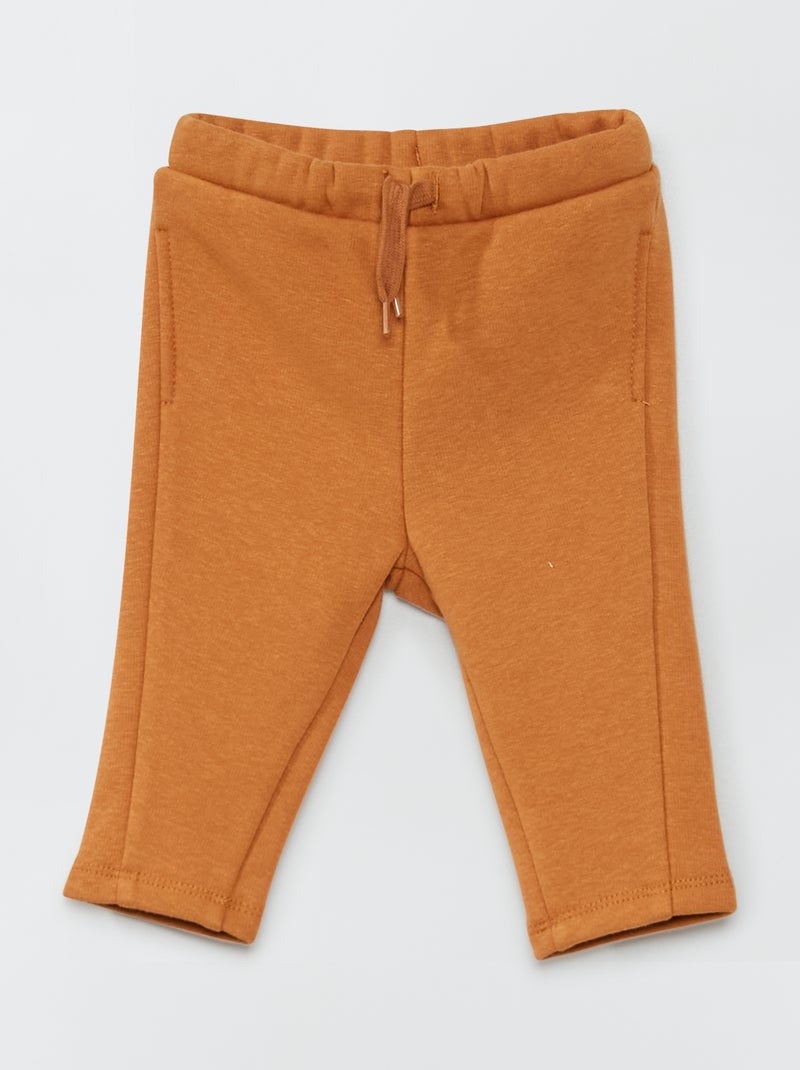 Pantalon en molleton Marron - Kiabi