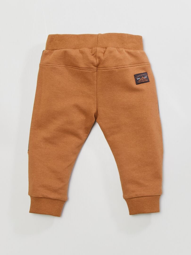 Pantalon en molleton marron - Kiabi