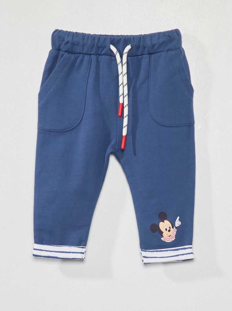 Pantalon en molleton 'Mickey' Bleu - Kiabi