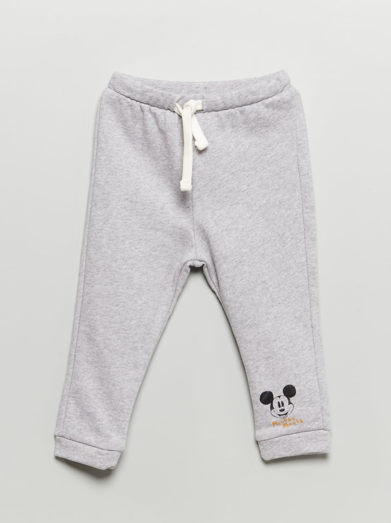 Pantalon en molleton 'Mickey' Gris - Kiabi