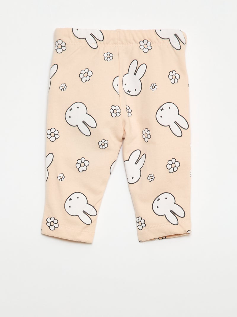 Pantalon en molleton 'Miffy' Rose - Kiabi