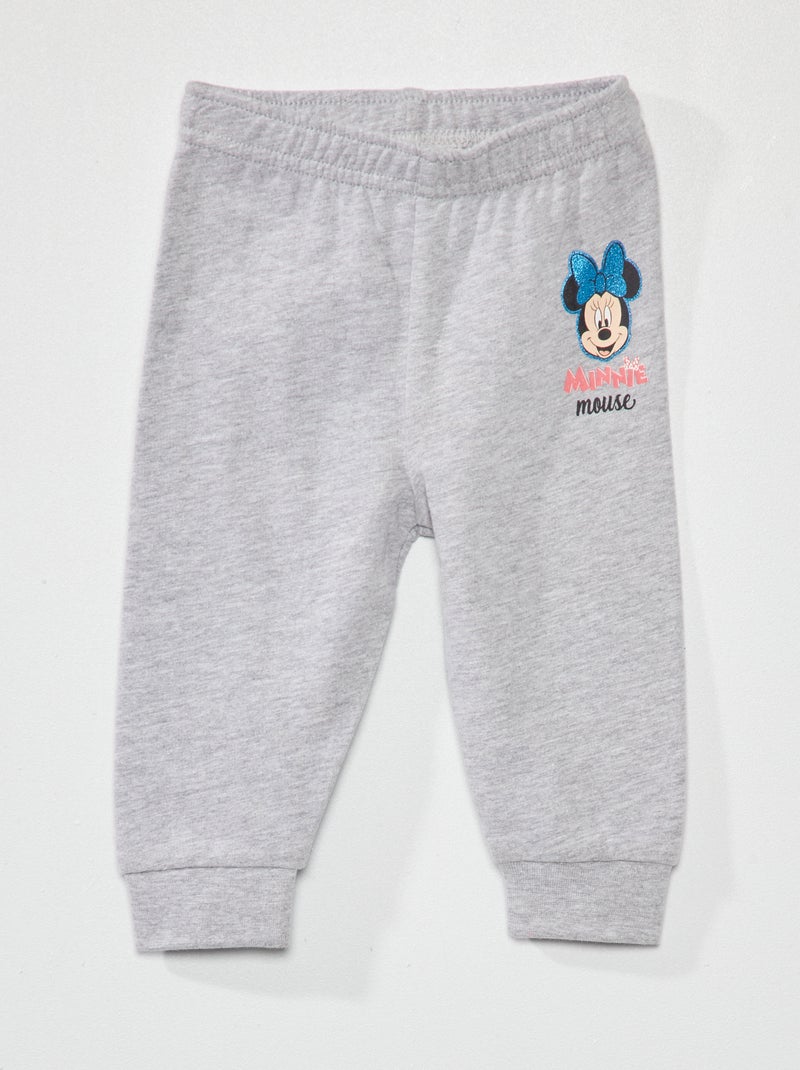 Pantalon en molleton 'Minnie' Gris - Kiabi