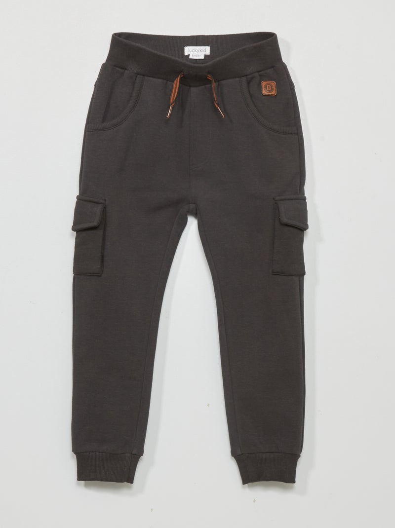 Pantalon en molleton noir - Kiabi