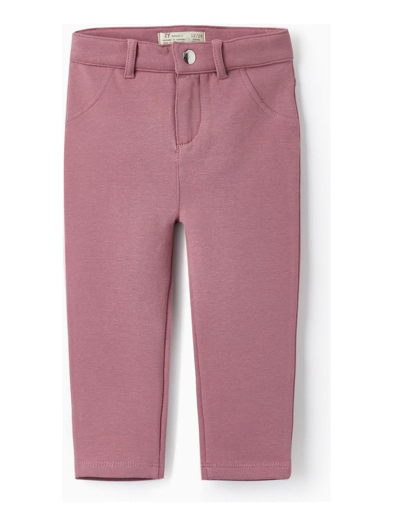 Pantalon en molleton pour bébé fille   NORTHERN CALLING Violet - Kiabi