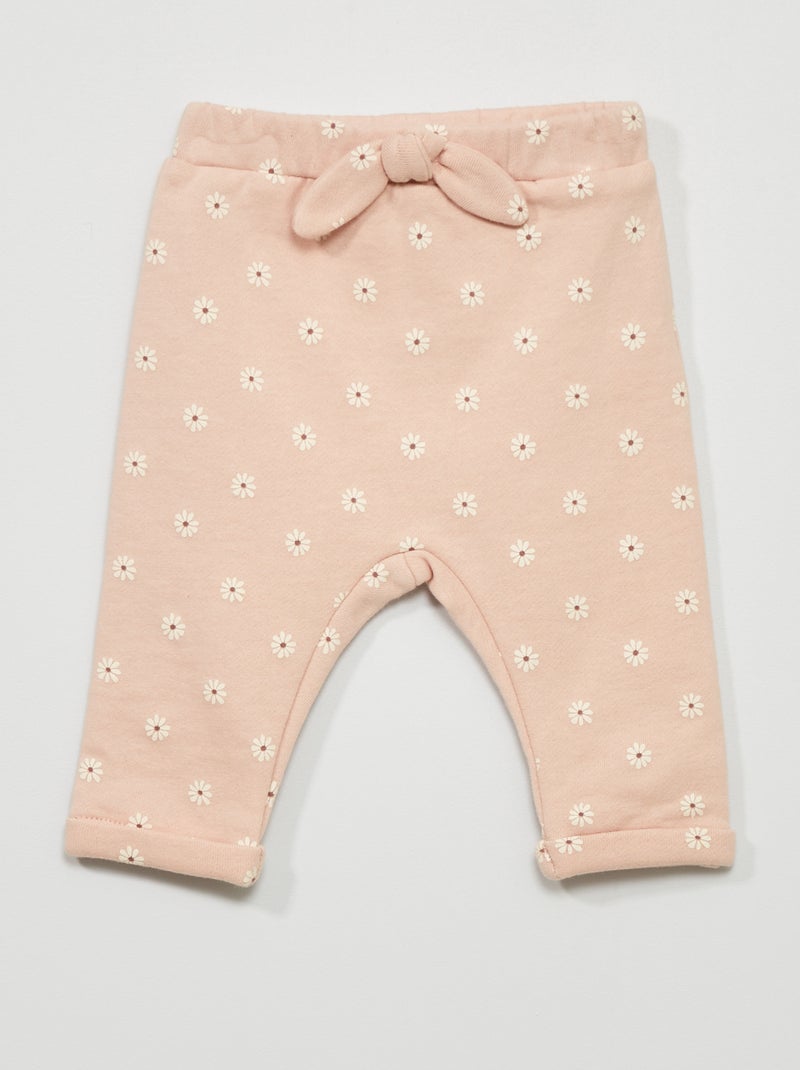 Pantalon en molleton Rose - Kiabi