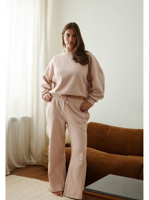 Pantalon en molleton rose - Kiabi Pantalon en molleton rose - Kiabi
