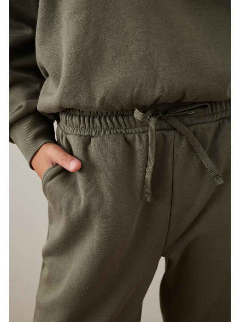 Pantalon en molleton selma Kaki - Kiabi