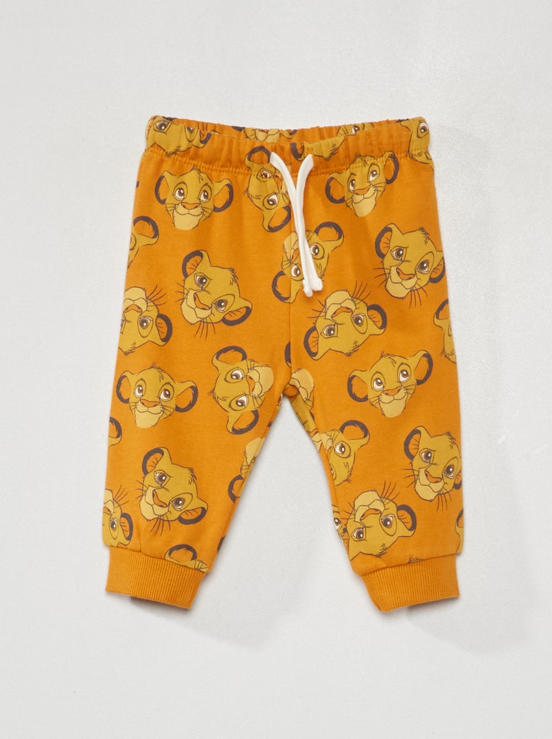 Pantalon en molleton 'Simba' Jaune - Kiabi
