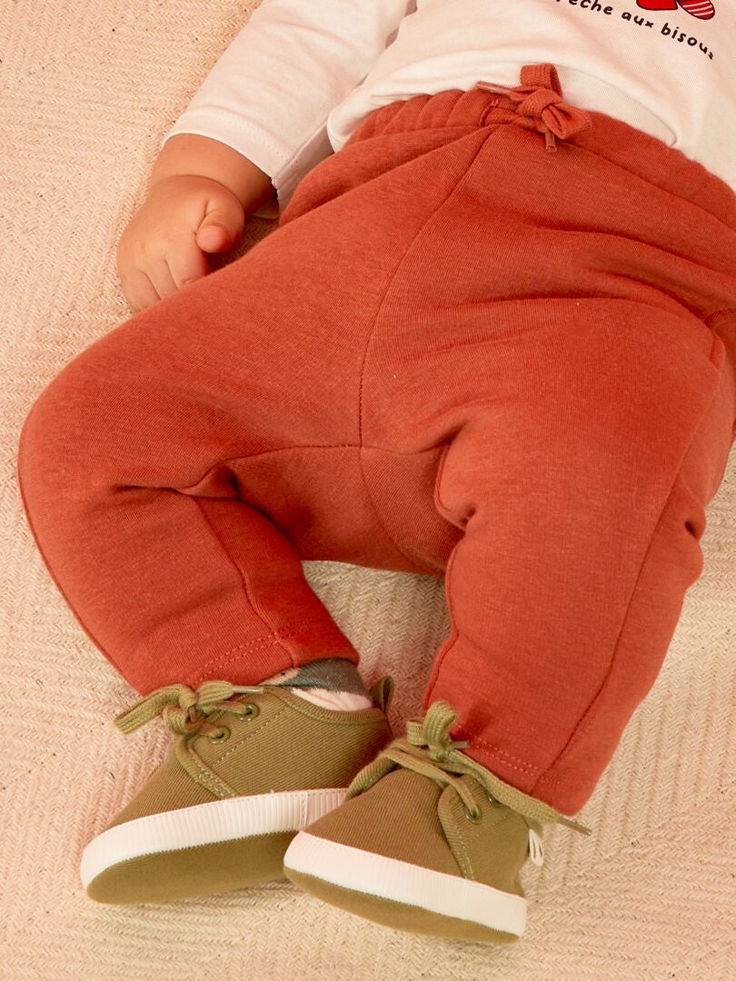 Pantalon en molleton Terracotta - Kiabi