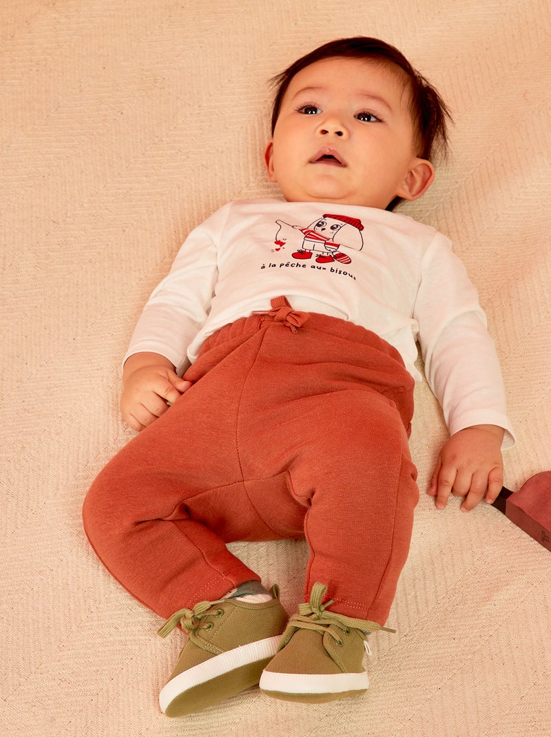 Pantalon en molleton Terracotta - Kiabi