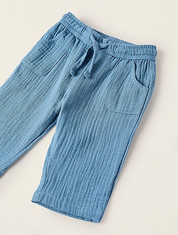 Pantalon en Mousseline de Coton