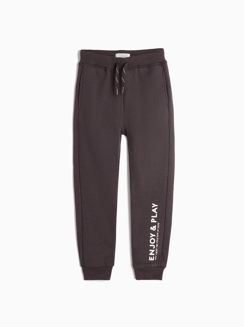 Pantalon en peluche Gris - Kiabi