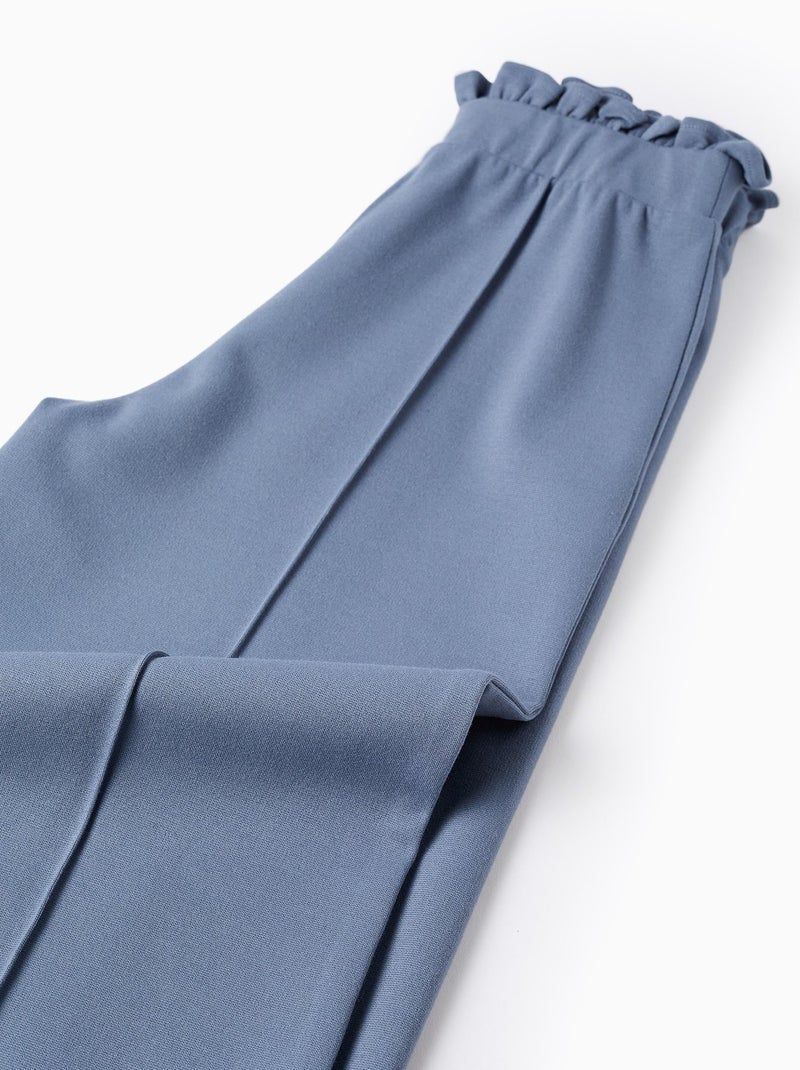 Pantalon en Point de Rome Bleu - Kiabi