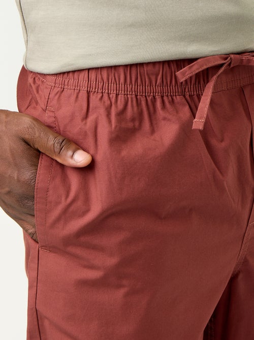 Pantalon en popeline taille élastiquée - Kiabi Pantalon en popeline taille élastiquée - Kiabi