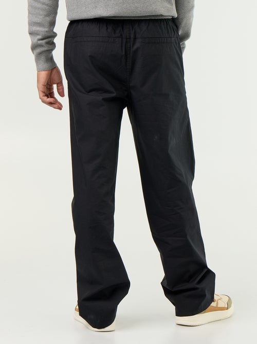 Pantalon en popeline taille élastiquée - Kiabi Pantalon en popeline taille élastiquée - Kiabi
