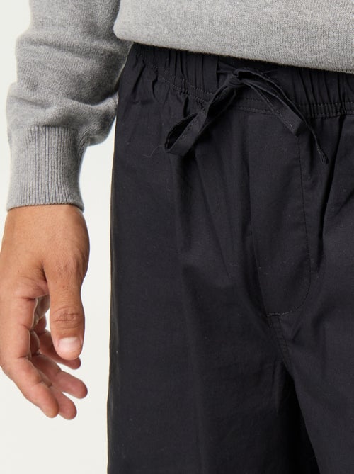 Pantalon en popeline taille élastiquée - Kiabi Pantalon en popeline taille élastiquée - Kiabi