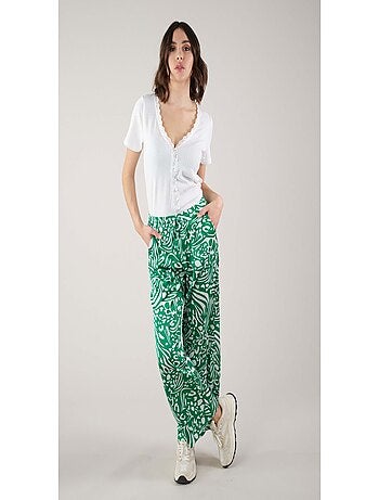 Pantalon en satin 'Deeluxe'