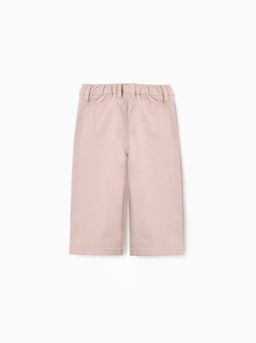 Pantalon en sergé à jambe large avec poches devant - Kiabi Pantalon en sergé à jambe large avec poches devant - Kiabi