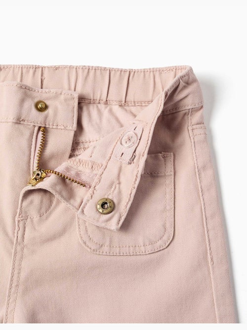 Pantalon en sergé à jambe large avec poches devant - Kiabi Pantalon en sergé à jambe large avec poches devant - Kiabi