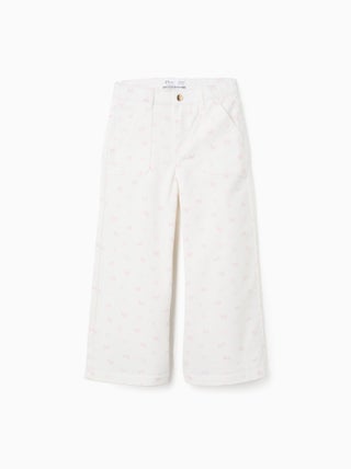 Pantalon en Sergé à Motif