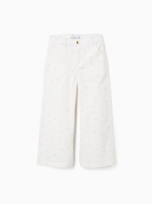 Pantalon en Sergé à Motif - Kiabi