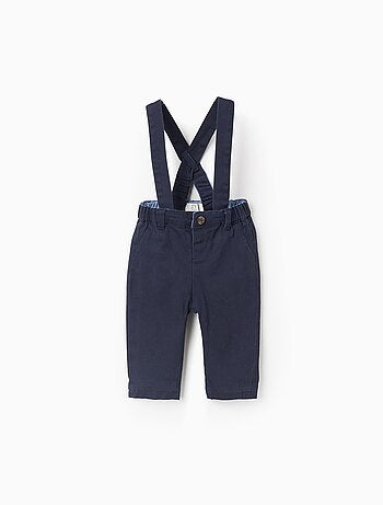 Pantalon en Sergé avec Bretelles Amovibles
