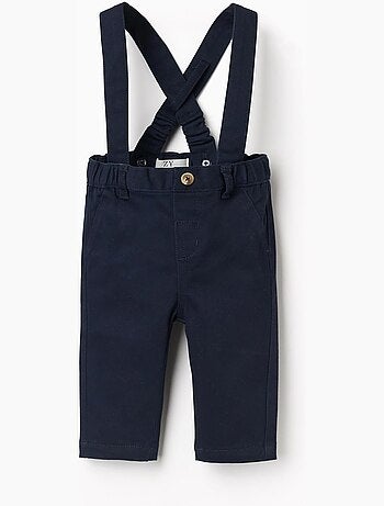 Pantalon en sergé avec bretelles