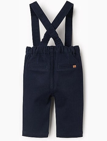 Pantalon en sergé avec bretelles