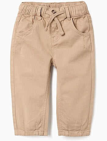 Pantalon en sergé avec cordon de serrage