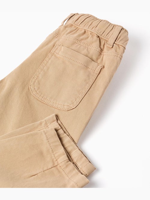 Pantalon en sergé avec cordon de serrage - Kiabi