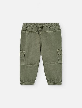 Pantalon en sergé avec poches cargo