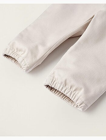 Pantalon en sergé beige pour nouveau-né NOVEAUX NATURE