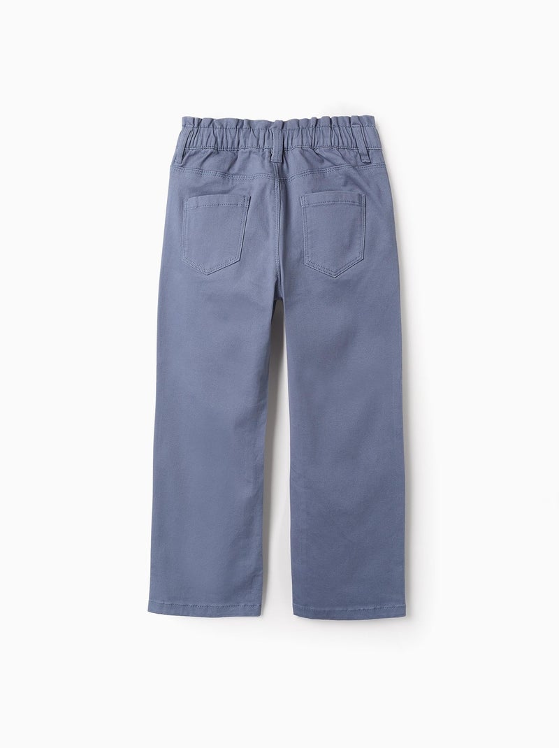 Pantalon en Sergé Bleu - Kiabi