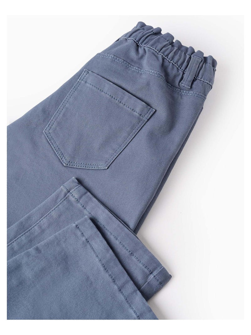 Pantalon en Sergé Bleu - Kiabi