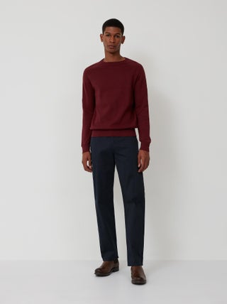 Pantalon en sergé coupe classique