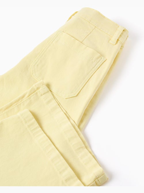Pantalon en sergé de coton à jambe large - Kiabi