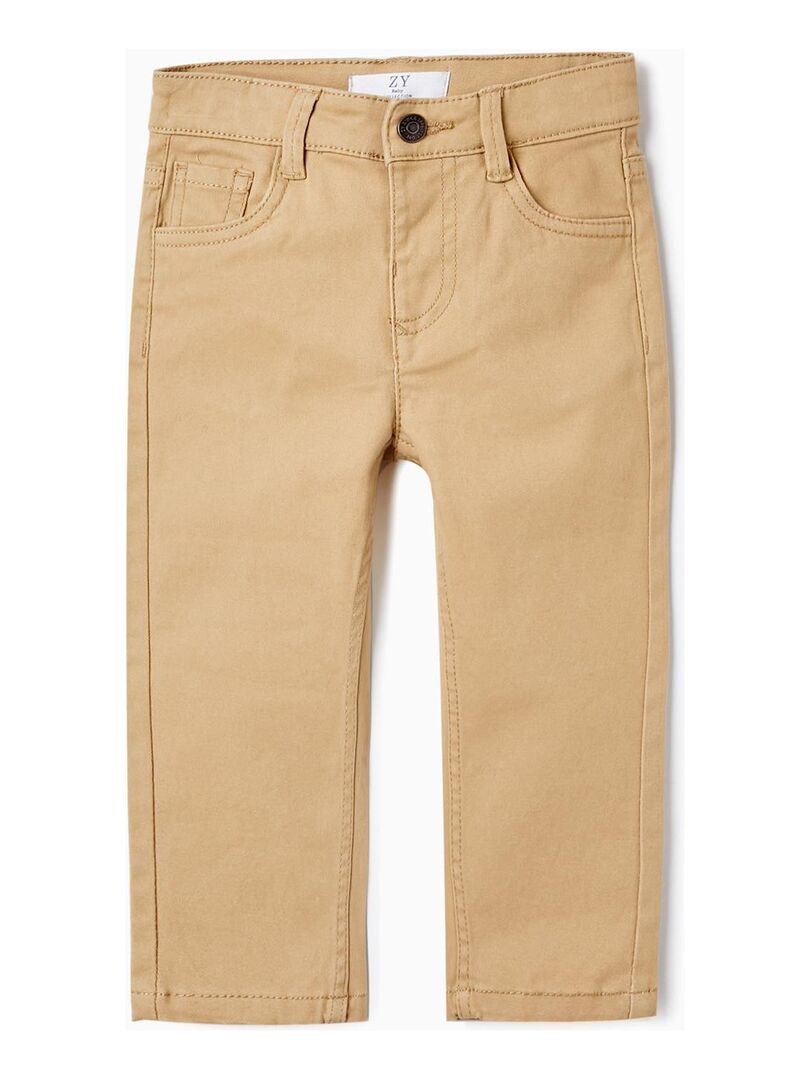 Pantalon Cargo Garçon - Taille élastique, Poches - En Sergé - Pour Enfant Actif - Taille S