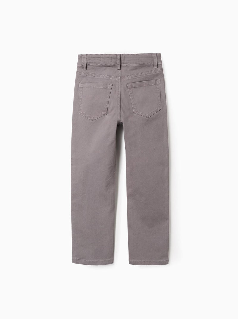 Pantalon en Sergé Gris - Kiabi