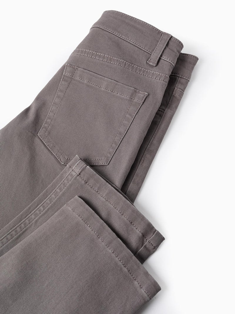 Pantalon en Sergé Gris - Kiabi
