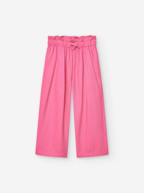 Pantalon en Sergé Wide Leg - Kiabi