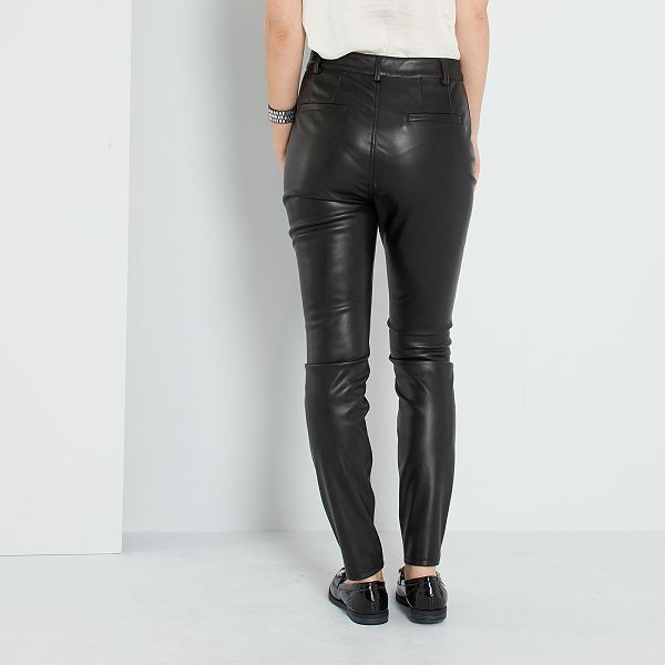 pantalon en cuir kiabi