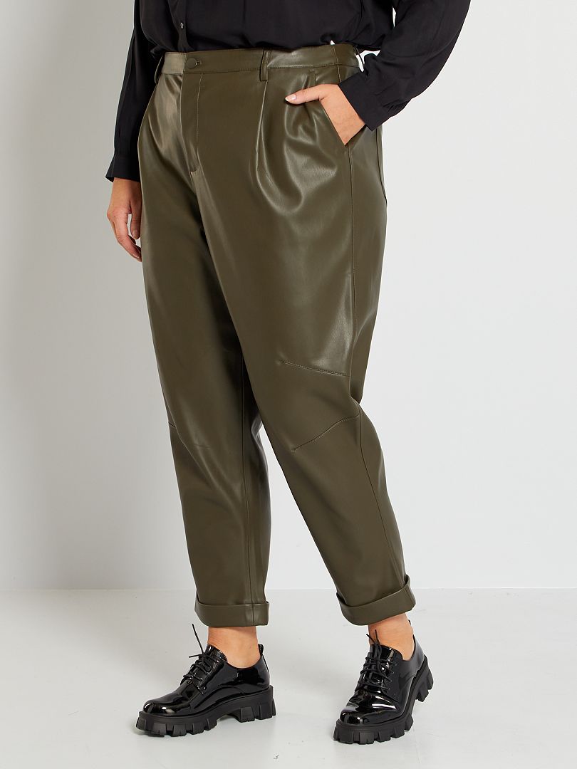 Pantalon de grossesse confortable - vert foncé - Kiabi - 15.00€
