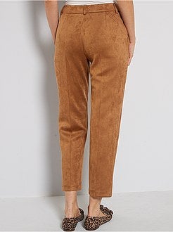 Pantalon en suédine - Kiabi