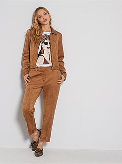 Pantalon en suédine - Kiabi