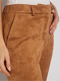 Pantalon en suédine - Kiabi